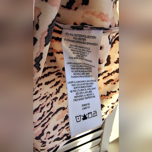 Calvin Klein Jeans Camisole Top Spagetti Animal Print size M - Picture 10 of 10